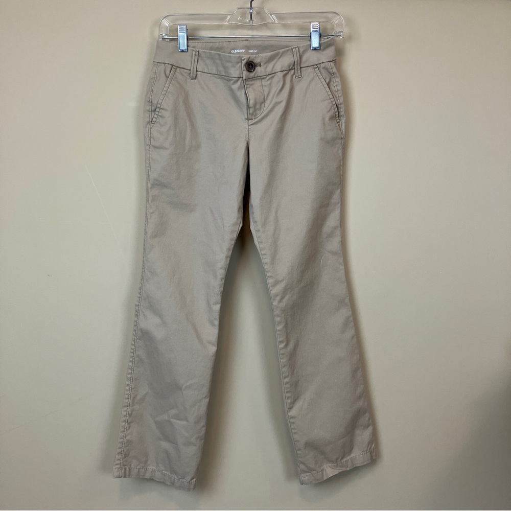 Old Navy Tan Kakhi Chino Boot Cut Pants Women's Size 0P